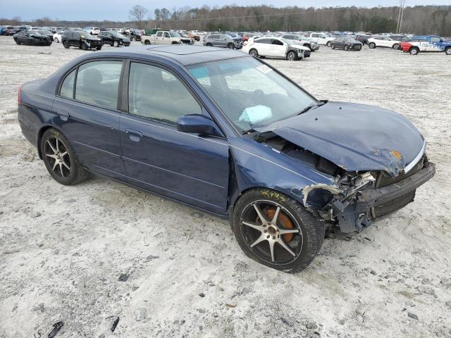 2HGES26743H515617 - 2003 HONDA CIVIC EX BLUE photo 4