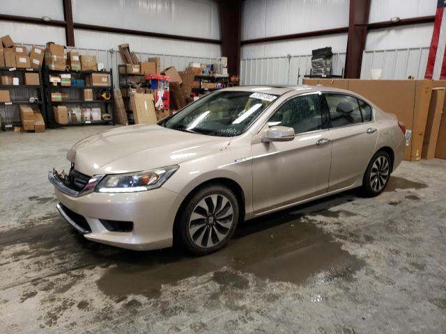 1HGCR6F51FA006659 - 2015 HONDA ACCORD HYBRID EXL GOLD photo 1