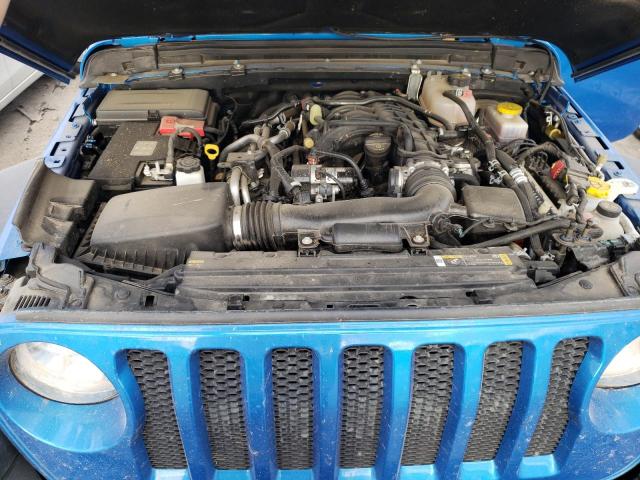 1C4HJXAG9NW195556 - 2022 JEEP WRANGLER SPORT BLUE photo 11