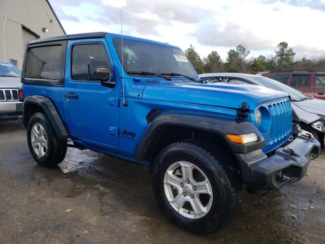 1C4HJXAG9NW195556 - 2022 JEEP WRANGLER SPORT BLUE photo 4