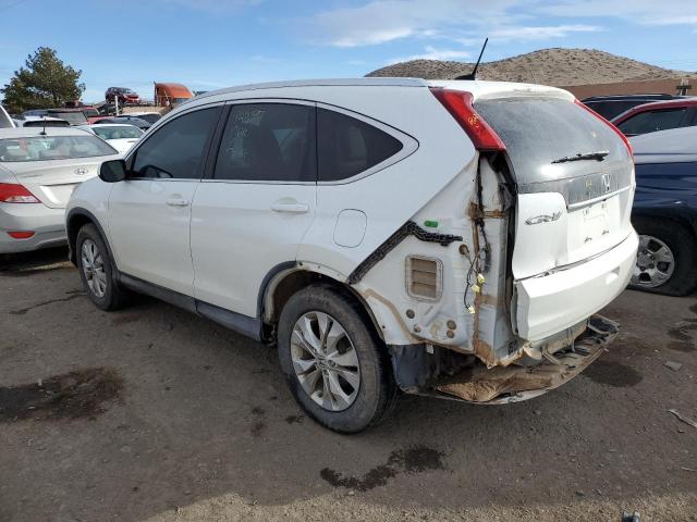 5J6RM4H70EL043113 - 2014 HONDA CR-V EXL WHITE photo 2