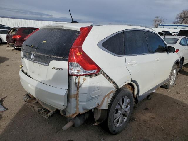 5J6RM4H70EL043113 - 2014 HONDA CR-V EXL WHITE photo 3