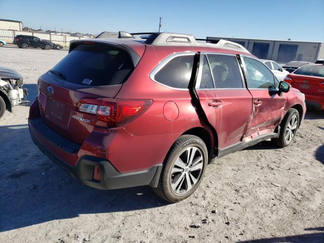 4S4BSAJC2K3220951 - 2019 SUBARU OUTBACK 2.5I LIMITED RED photo 3