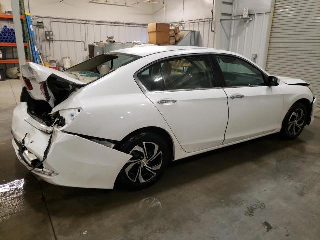 1HGCR2F37GA103082 - 2016 HONDA ACCORD LX WHITE photo 3