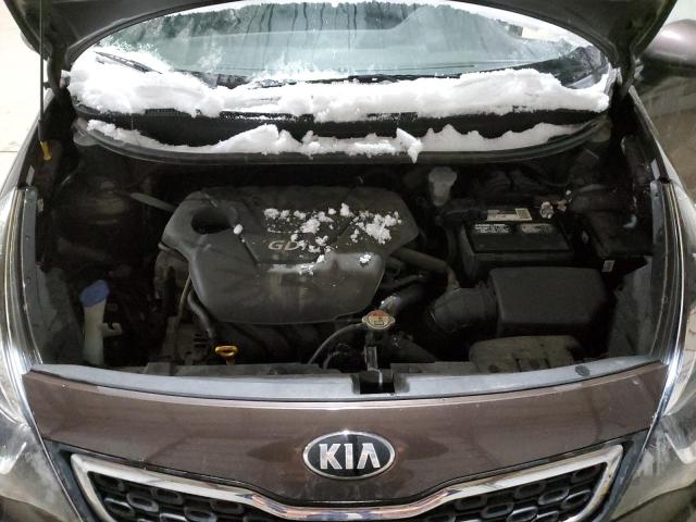 KNADN4A3XD6236920 - 2013 KIA RIO EX BROWN photo 11