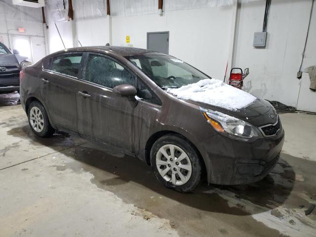 KNADN4A3XD6236920 - 2013 KIA RIO EX BROWN photo 4