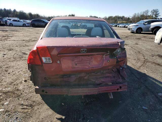 2HGES26725H538350 - 2005 HONDA CIVIC EX RED photo 6