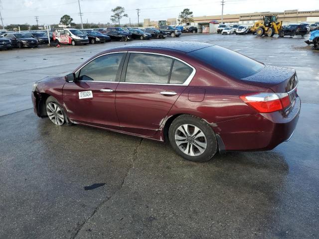 1HGCR2F32DA067720 - 2013 HONDA ACCORD LX BURGUNDY photo 2