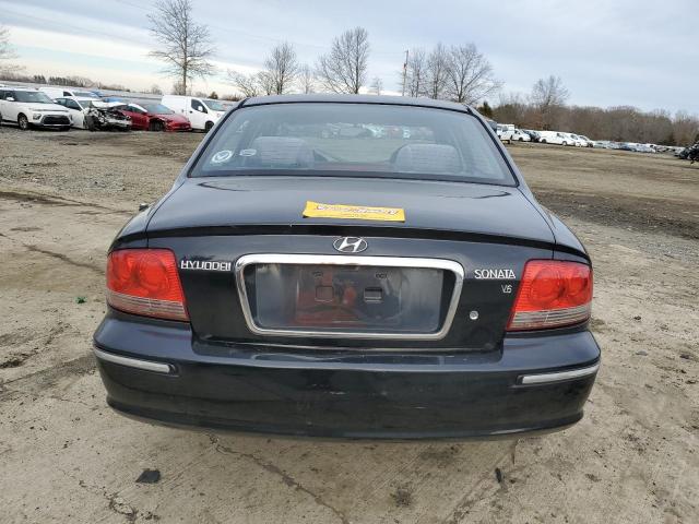 KMHWF35H64A925760 - 2004 HYUNDAI SONATA GLS BLACK photo 6