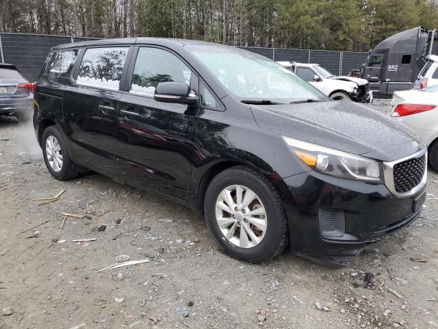 KNDMA5C19F6015389 - 2015 KIA SEDONA L BLACK photo 4