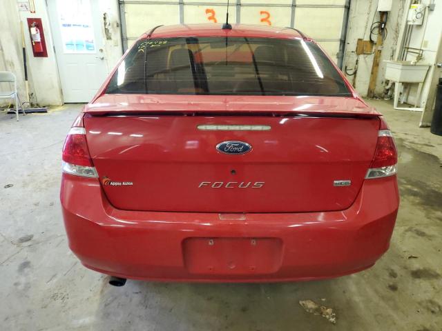 1FAHP35N58W178019 - 2008 FORD FOCUS SE RED photo 6