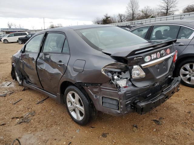 2T1BU4EE8DC118785 - 2013 TOYOTA COROLLA BASE GRAY photo 2
