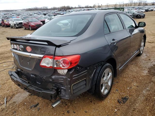 2T1BU4EE8DC118785 - 2013 TOYOTA COROLLA BASE GRAY photo 3