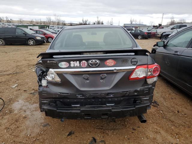 2T1BU4EE8DC118785 - 2013 TOYOTA COROLLA BASE GRAY photo 6