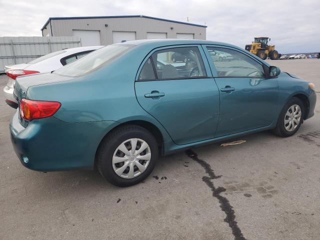 2T1BU4EEXAC498577 - 2010 TOYOTA COROLLA BASE TEAL photo 3