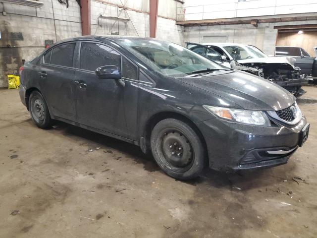 2HGFB2F44EH006611 - 2014 HONDA CIVIC LX BLACK photo 4