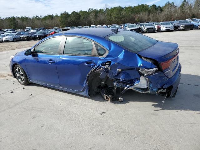 3KPF24AD0LE237774 - 2020 KIA FORTE FE BLUE photo 2