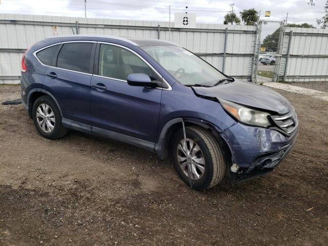 JHLRM4H70CC006990 - 2012 HONDA CR-V EXL BLUE photo 4