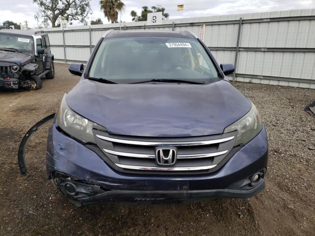 JHLRM4H70CC006990 - 2012 HONDA CR-V EXL BLUE photo 5