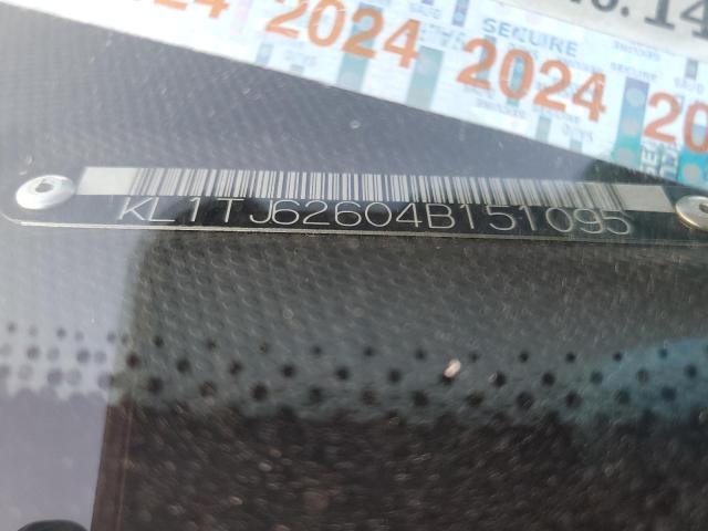 KL1TJ62604B151095 - 2004 CHEVROLET AVEO LS 蓝色 照片 12