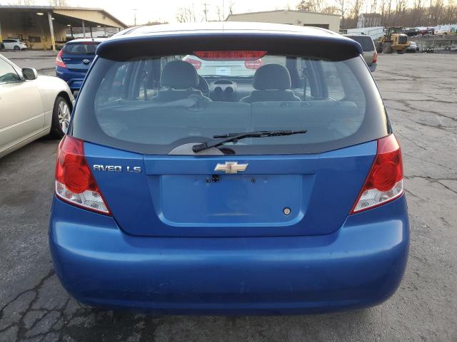 KL1TJ62604B151095 - 2004 CHEVROLET AVEO LS BLUE photo 6