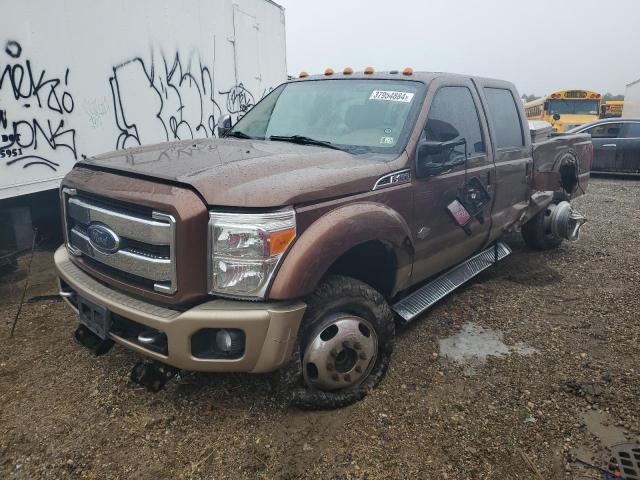 1FT8W4DT4CEC48787 - 2012 FORD F450 SUPER DUTY BROWN photo 1