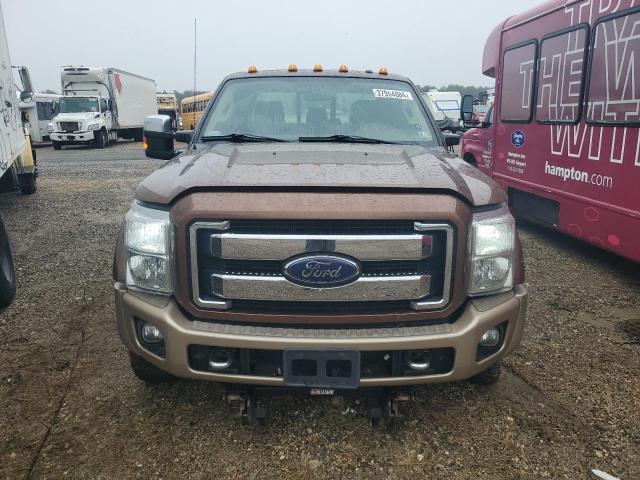 1FT8W4DT4CEC48787 - 2012 FORD F450 SUPER DUTY BROWN photo 5