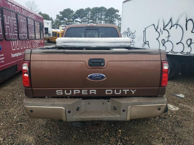1FT8W4DT4CEC48787 - 2012 FORD F450 SUPER DUTY BROWN photo 6
