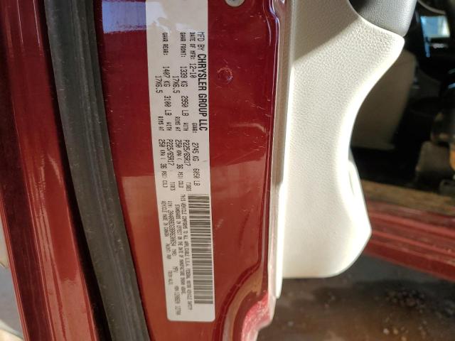 2A4RR8DG9BR630654 - 2011 CHRYSLER TOWN & COU TOURING L RED photo 13