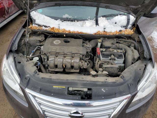 3N1AB7AP2EL670794 - 2014 NISSAN SENTRA S GRAY photo 11