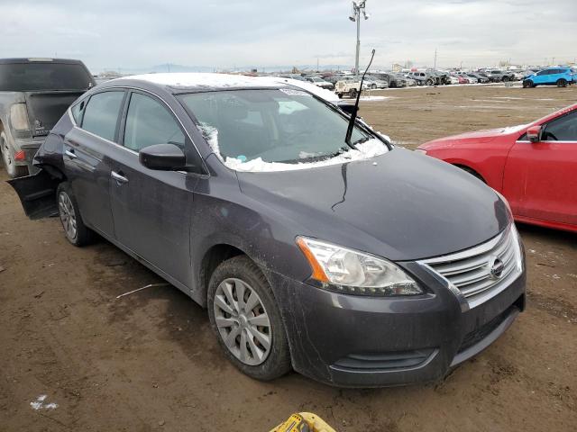 3N1AB7AP2EL670794 - 2014 NISSAN SENTRA S GRAY photo 4