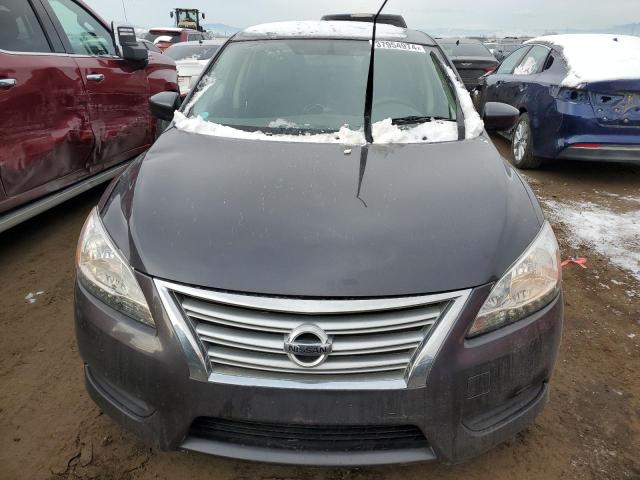 3N1AB7AP2EL670794 - 2014 NISSAN SENTRA S GRAY photo 5