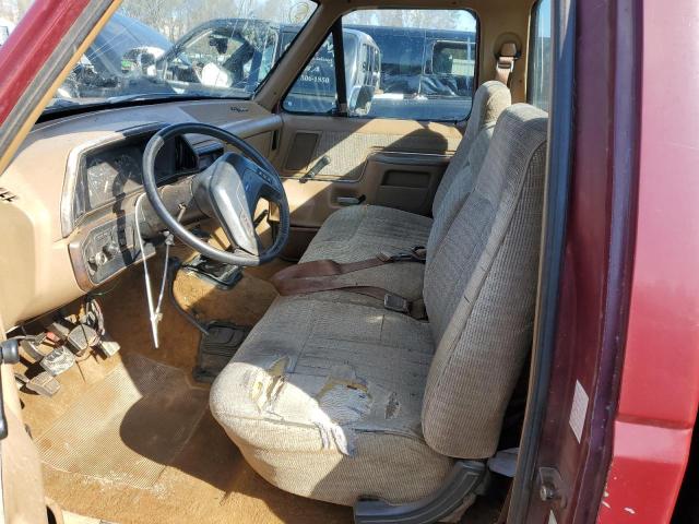 1FTEF26N3KNB05379 - 1989 FORD F250 BURGUNDY photo 7