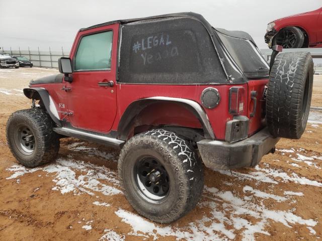 1J4FA24147L154039 - 2007 JEEP WRANGLER X RED photo 2