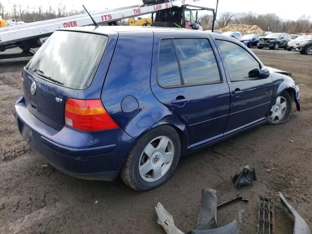 WVWGH21J4YW642160 - 2000 VOLKSWAGEN GOLF GLS BLUE photo 3