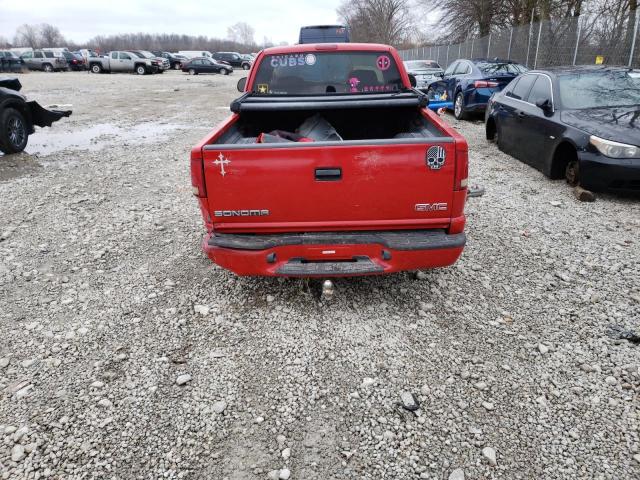 1GTCT19X838177234 - 2003 GMC SONOMA RED photo 6