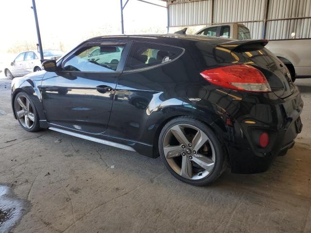 KMHTC6AE2DU115498 - 2013 HYUNDAI VELOSTER TURBO BLACK photo 2