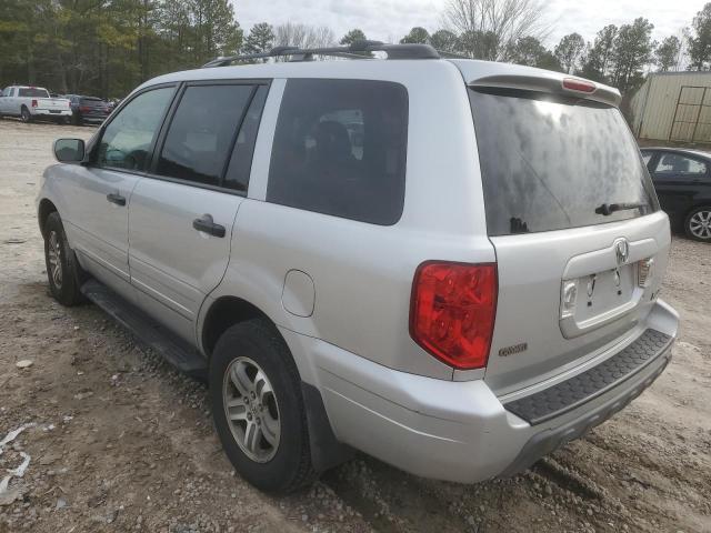 5FNYF18515B015025 - 2005 HONDA PILOT EXL SILVER photo 2