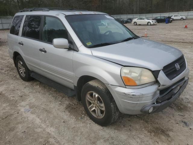 5FNYF18515B015025 - 2005 HONDA PILOT EXL SILVER photo 4