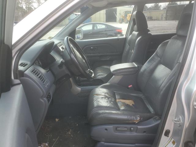 5FNYF18515B015025 - 2005 HONDA PILOT EXL SILVER photo 7