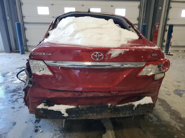 2T1BU4EE6DC939271 - 2013 TOYOTA COROLLA BASE RED photo 6