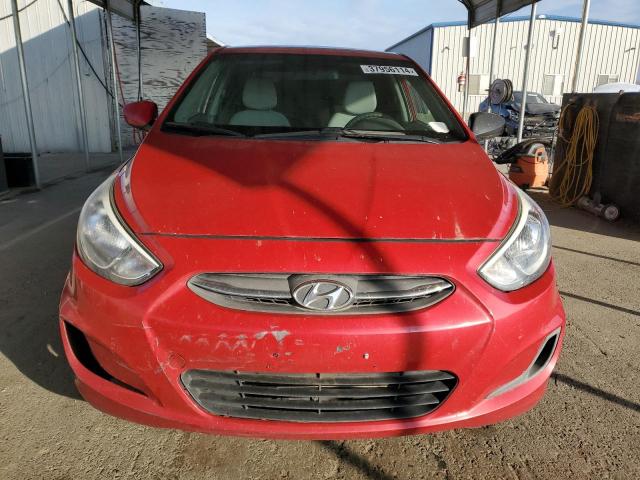 KMHCT4AEXHU254594 - 2017 HYUNDAI ACCENT SE RED photo 5