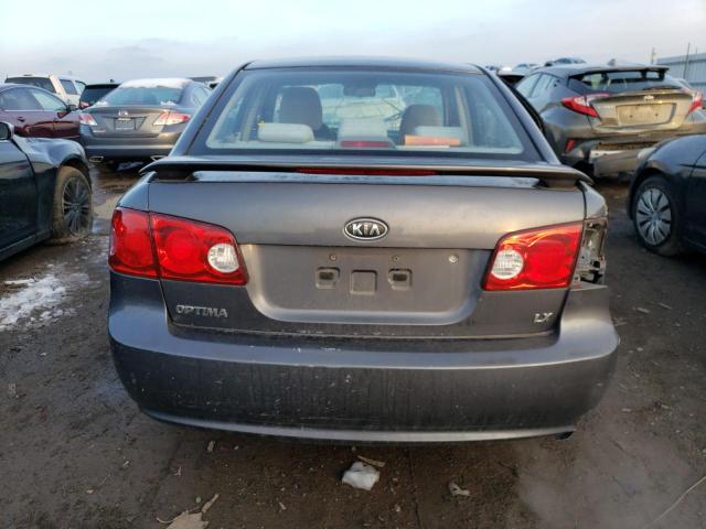 KNAGE123175152120 - 2007 KIA OPTIMA LX GRAY photo 6