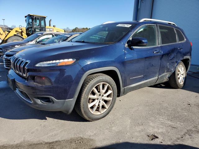 1C4PJMDS3EW266695 - 2014 JEEP CHEROKEE LIMITED BLUE photo 1