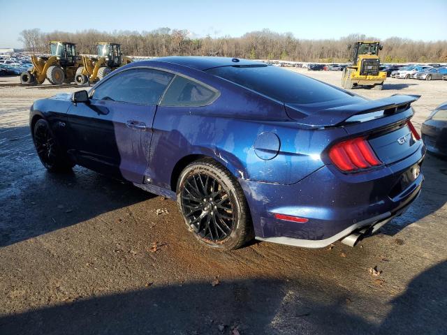 1FA6P8CF1K5191587 - 2019 FORD MUSTANG GT BLUE photo 2