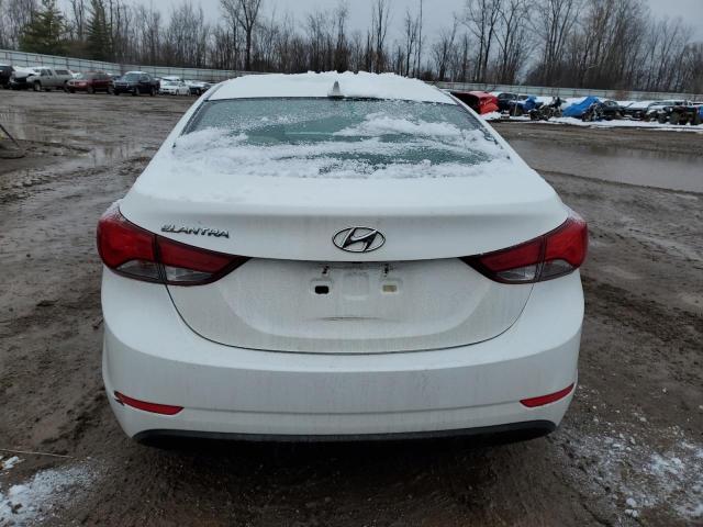 5NPDH4AE7EH459693 - 2014 HYUNDAI ELANTRA SE WHITE photo 6