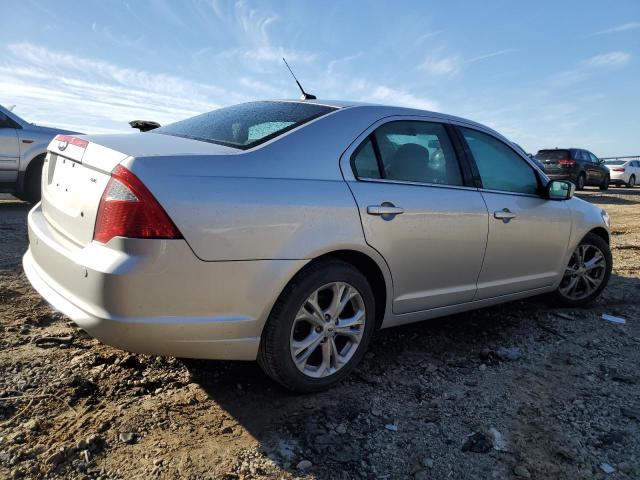 3FAHP0HA4CR296551 - 2012 FORD FUSION SE SILVER photo 3