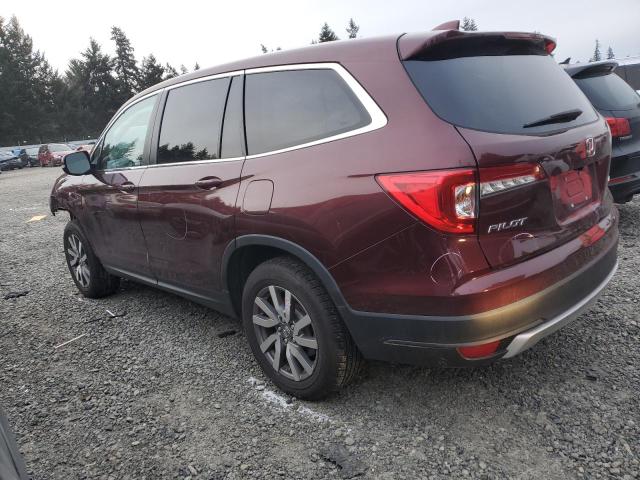 5FNYF6H57KB027737 - 2019 HONDA PILOT EXL RED photo 2