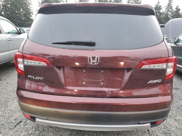 5FNYF6H57KB027737 - 2019 HONDA PILOT EXL RED photo 6