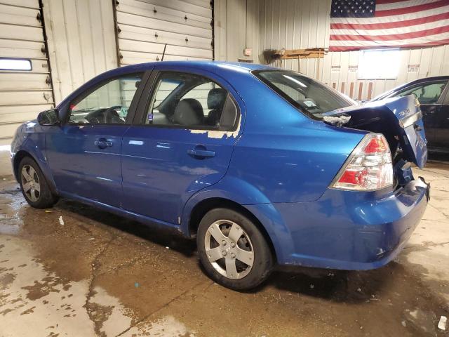 KL1TD56E29B400247 - 2009 CHEVROLET AVEO LS BLUE photo 2